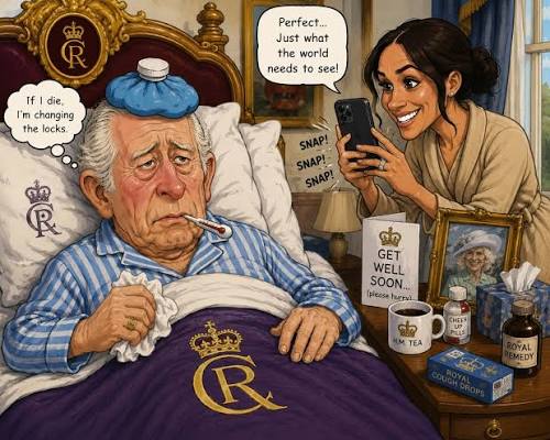 New items at Meghan Markle's online shop,” as drawn by @edithcartoonist. 🎨  🔗 Visit the link in our bio to see more cartoons.