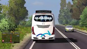 Hino Ak1j Alhamra Bus On Bangladeshi Road Dhaka To Dinajpur Euro Truck Hino Dhaka Bus Games
