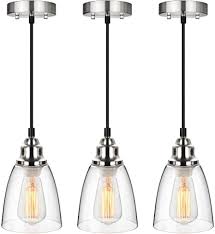 Windows and other glass surfaces in the home can easily become dull due to dust and other environmental compounds that build up with every passing day. Industrial Mini Pendant Lighting Clear Glass Shade Hanging Light Fixture Brushed Nickel Adjustable Vintage Edison Farmhouse Lamp For Kitchen Island Restaurants Hotels And Shops 3 Pack Amazon Com