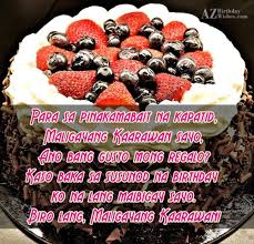 Kaarawan Birthday Message For Father In Law Tagalog Para Sa Pinakamabait Na Kapatid
