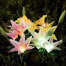 Garden solar lights outdoor, owl shape waterproof so. Solar Garden Lights Outdoor Lily Flower Solar Lights Multi Color Changing Led Solar Stake Lights For Garden Patio Backyard Decor From China Tradewheel Com