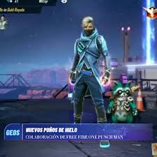 Free fire selalu mengejutkan penggemarnya dengan kolaborasi unik. Geos Ff Nueva Skin De Punos De Colaboracion One Punch Man