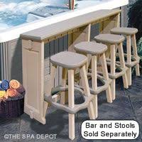 Leisure Accents Spa Side Counter Bar Diy Hot Tub Hot Tub Bar Hot Tub Room