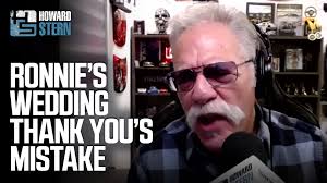 Ronnie's wedding thank you notes caused some serious controversy