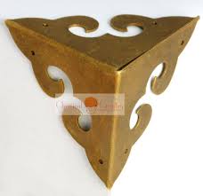 4pc Corners Chinese Furniture Hardware Brass For Cabinet Trunk Jewelry Box Chest Furniture Hardware Chinese Furniture Brass Furniture