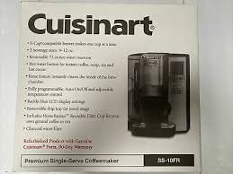 We even offer cuisinart ® coffee maker parts for some discontinued models. Cuisinart Ss 10 Premium Single Serve Coffeemaker 139 95 Picclick