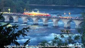 Zwar sollen grossveranstaltungen mit maximal 3'000 personen ab dem 1. Schweiz Sbb Churchill Pfeil Rae 4 8 1021 Auf Der Brucke Vom Rheinfall Am 1 August Nationalfeiertag Anscheinend Sonderfahrt Um Das Nachfolgende Bahnbilder De