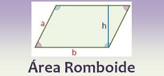 Su área se obtiene multiplicando la. Area De Un Romboide