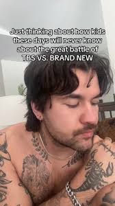 Mics are for singing not swinging #takingbacksunday #brandnew #emo #poppunk  #elderemo #fyp