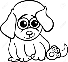 This post is too cute to ignore! Black And White Cartoon Illustration Of Cute Little Baby Animal Dog Or Puppy For Coloring Book Royalty Free Cliparts Vectors And Stock Illustration Image 24241953