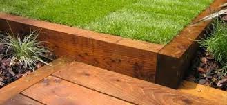 Image Result For Stain Wooden Sleepers Wooden Sleeper Railway Sleepers Garden Design
