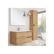 Meuble sous vasque complet avec miroir et eclairage led intégré. Meuble Salle De Bain Avec Vasque Achat Vente Meuble Salle De Bain Avec Vasque Pas Cher Cdiscount