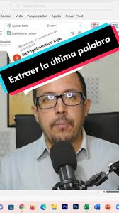 Cómo extraer la última palabra en Excel