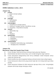 Koleksi soalan percubaan dari seluruh negeri 2017. Latihan Tatabahasa Spm 2017