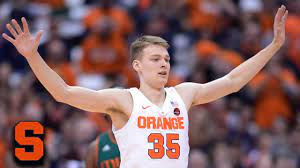 Jim Boeheim S Son Buddy Boeheim Catches Fire In 1st Half For Orange Youtube