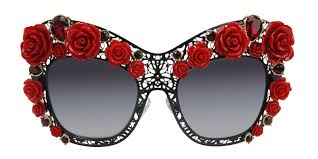 Dolce Gabbana Flowers Lace Limited Edition Black Red Gray Sunglasses Free Shipping Designer E Glasses Fashion Cat Eye Sunglasses Red Cat Eye Sunglasses