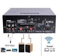 ‫AK55 900 واط مكبر كهربائي منزلي 2.0 قناة بلوتوث 5.0 Hifi مضخم صوت ستيريو  رقمي 2.0 450 واط + 450 واط مضخم صوت‬‎