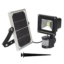 Wlite 10w Super Bright Solar Motion Sensor Flood Lights Outdoor Intelligent Wall Lamp Two Modes 6000k Cool Whit Rechargeable Lamp Flood Lights Outdoor Lighting