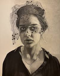 This drawing takes me back to a time when art was pouring out of me  constantly in a world that seemed to be full of nothing else. The 1970's  were special years,