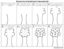 Standard printable step by step. Apple Tree Directed Drawing Writing Prompts By Crazycreations On Tpt