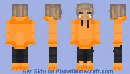 The minecraft skin, purpled, was posted by _flyingpig. Purpled But Orange Minecraft Skin
