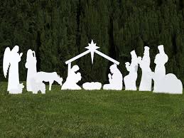 Outdoor Nativity Set Complete Scene White Outdoor Nativity Scene Outdoor Nativity Outdoor Nativity Sets