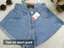 0120907 Tam 36 short godê jeans SEM LYCRA | vitrine online