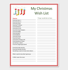 Something you want, something you need, something to wear, and. Christmas List Template For Word Excel And Pdf
