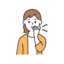 歯が痛い 虫歯の女性の線画イラスト フリーのイラスト素材集 ソコスト イラスト 女性 イラスト イラスト 線画