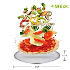 Want to order food from pizzeria vita in łódź, poland? Teamfar Pizzablech 4er Set Edelstahl Rund Pizzaform Pizza Backblech Zum Backen Im Ofen 26 Cm Gesund Langlebig Leicht Zu Reinigen Spulmaschinengeeignet 2 Pizzastein Kaufen