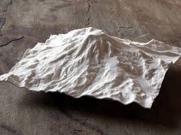 8 Mt Rainier Washington Usa By Tinymtn On Shapeways Prints Map Print 3d Printing