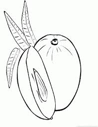 Download and print free mango fruits coloring pages. Mango Coloring Pages Part 2