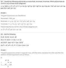 Ncert Solutions For Class 8 Maths Chapter 9 Algebraic Expressions And Identities Algebraic Expressions Expressions Class 8