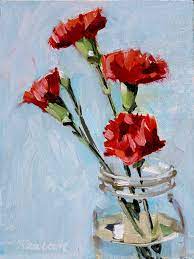 Pin On Flowers In Vase Painting