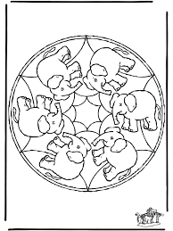 Mandala Elefant Malvorlagen Tiermandalas
