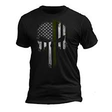 Punisher skull 5.5 x 4 inch thin green line tattered subdued us flag. Usa Patriotic Army Military Tactical Thin Green Line Punisher Skull T Shirt T Shirts Aliexpress