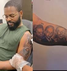 Learn about timini egbuson (tv actor): Singer Falz Gets Tattoos Of His Family On His Arm Videos