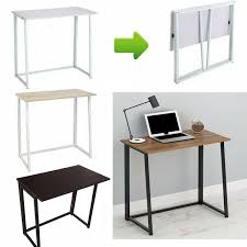 Portable folding table small computer desk yjhome foldable student writing desk 31.5'' x 15.75'' x 29'' brown laptop folding desk no assembly required with adjustable legs for small space home office school. 3 Colors Small Foldable Computer Desk Folding Laptop Pc Table Home Office Study Gaming Desk Wish