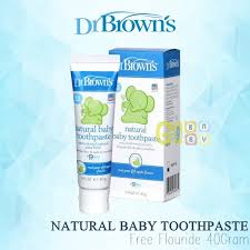 Dr Brown Natural Baby Toothpaste Free Flouride Pasta Gigi Bayi Odol Bayi 40gram Shopee Indonesia