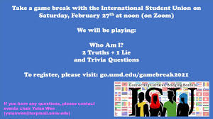 What february celebration is observed in both the us and canada on february 2 each year? Bsos Undergraduates Blog Join The International Student Union Game Break On Saturday February 27 Noon To 1 00 P M Est