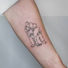 They are fun and still small enough that it's not a huge commitment. Minimalist Family Portrait Tattoos