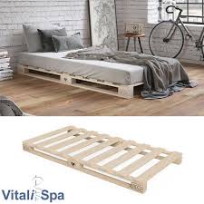 Learn more about wall hugger futon frames. Vitalispa Pallet Bed Solid Wood Bed Wooden Bed Pallet Furniture Futon Bed Headbo 84 90 Picclick Uk