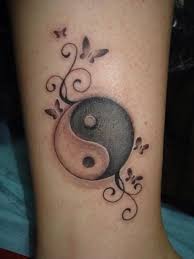 Yin And Yang With Vines Tattoo Yin Yang Tattoos Ying Yang Tattoo Yin Yang Tattoo Meaning