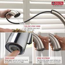 Maybe you would like to learn more about one of these? Delta Cassidy Single Handle Pull Out Sprayer Kitchen Faucet In Chrome 4197 Dst The Home Depot