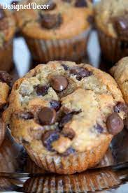 Tantalizing Tuesday Chocolate Chip Banana Muffins Designed Decor Recipe Banana Chocolate Chip Muffins Banana Muffin Recipe Desserts