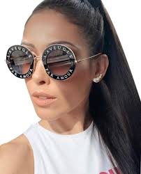 Gucci Black Gold L Gg0113s L Aveugle Par Amour Sunglasses In 2020 Sunglasses Pink Eyeglasses Glasses Fashion