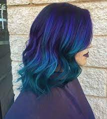 25 Amazing Blue And Purple Hair Looks Stayglam Hair Styles Dark Purple Hair Blue Purple Hair