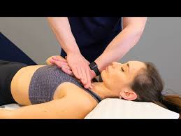 Fitness Model with Cervical Pain from Herniated Disc: Visit to the  Osteopath (ASMR)