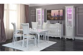 Ausziehbare esstische online kaufen esstisch im modernen landhausstil verschiedene größen verfügbar jetzt esstisch bequem nach hause liefern lassen | möbelix. Essgruppe Vintage In Hochglanz Weiss Mit Ausziehbarem Tisch 2 Kaufen Bei Interdesign24 Gmbh