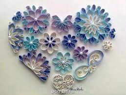 Toilet paper roll wall art. Inspiration Only Upcycling Toilet Paper Roll Amazing Wall Art Beautiful Blue Purple And Wh Quilling Designs Quilling Paper Craft Toilet Paper Roll Art